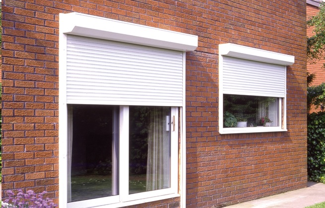 White Domestic Roller Shutters - Arrow Security Shutters Limited