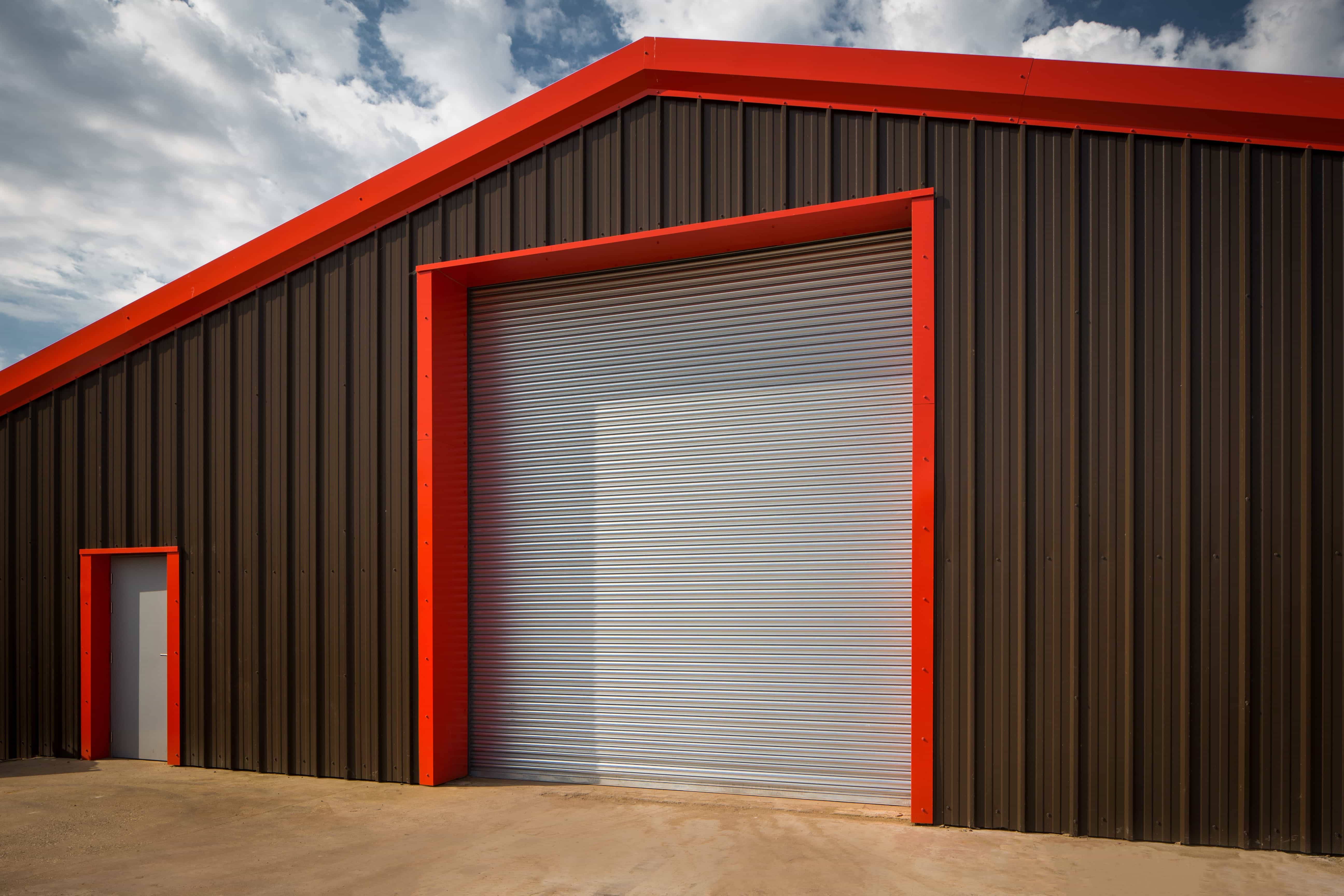 Industrial Shutter Door - Arrow Security Shutters Limited Blue Galvanised Steel Industrial Shutter Door - Arrow Security Shutters Limited