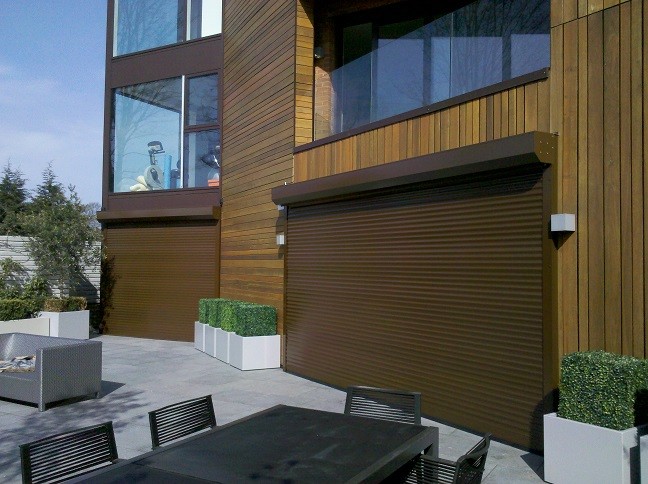 Brown RAL 8014 Aluminium Slats