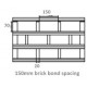 150mm Brick - Bond Spacing