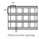 75mm In - Line Spacing Sq m - +£20.48