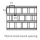 75mm Brick - Bond Spacing Sq m - +£20.48