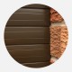Brown RAL 8014 Solid Slats