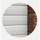White RAL 9016 Solid Slat