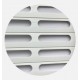 White RAL 9016 Punched Slat Max. Width 2880mm Select Colour in Additional Extras Sq m - +£25.20