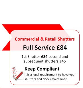 Emergency Shutter Repairs - Call Out Option 1